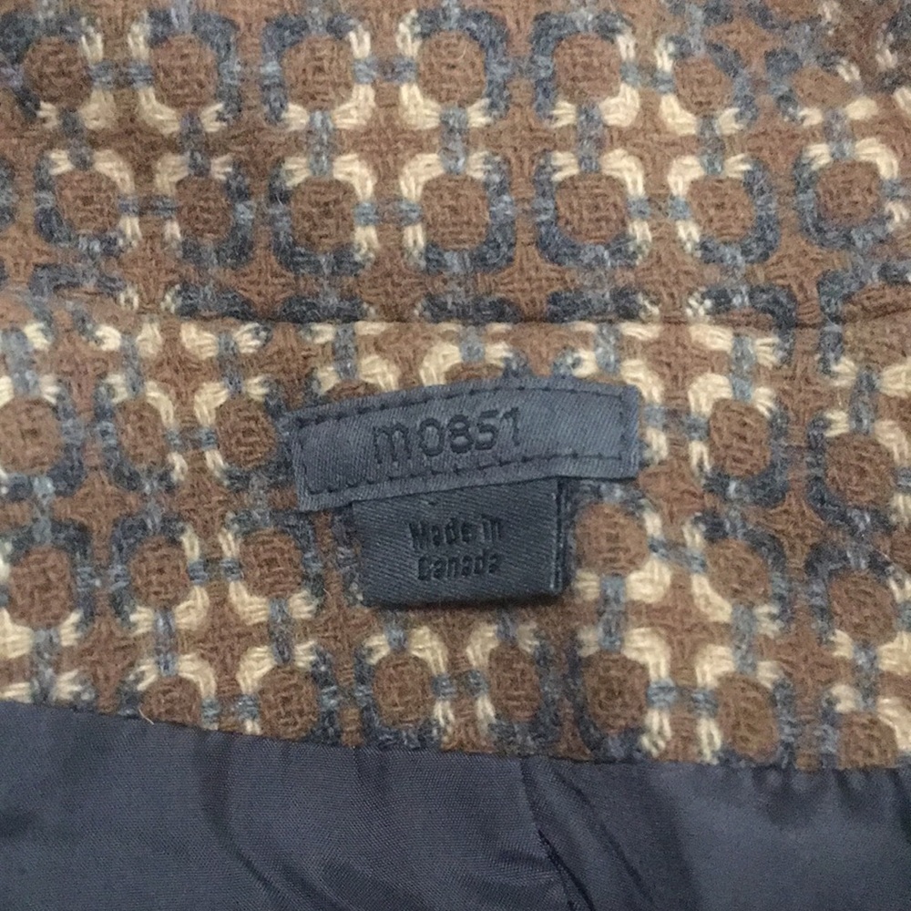 M0851 Wool Blend Tweeted Pleated Bottom Down Long Coat Sizes M - Picture 12 of 15
